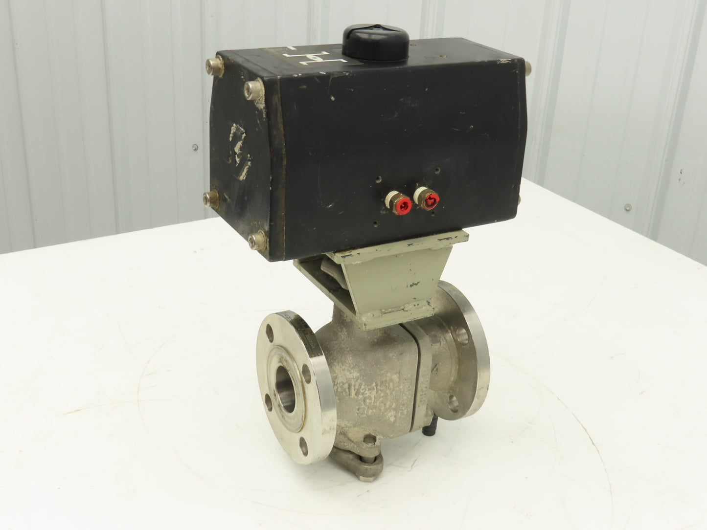Keystone 020-790-300 Pneumatic Actuator w/ KTM Ball Valve 1.5"Flanged Stainless