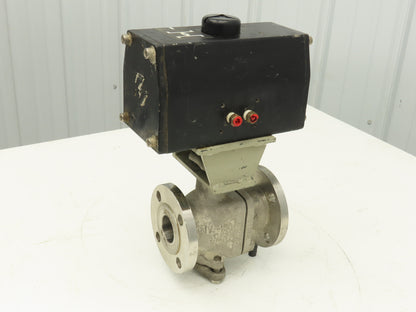 Keystone 020-790-300 Pneumatic Actuator w/ KTM Ball Valve 1.5"Flanged Stainless