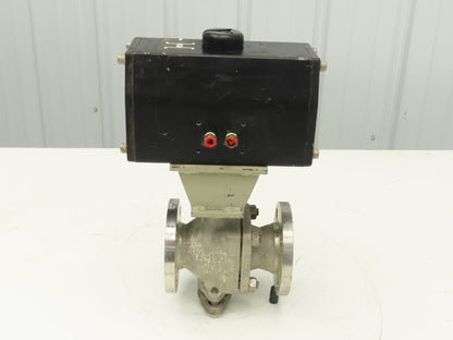 Keystone 020-790-300 Pneumatic Actuator w/ KTM Ball Valve 1.5"Flanged Stainless