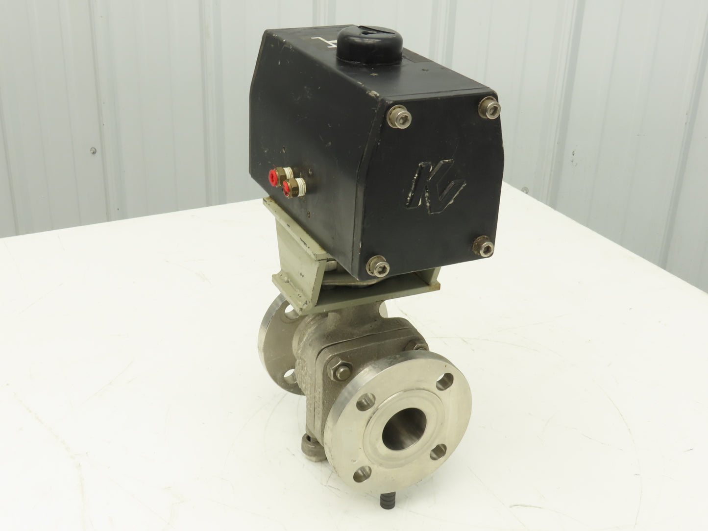 Keystone 020-790-300 Pneumatic Actuator w/ KTM Ball Valve 1.5"Flanged Stainless
