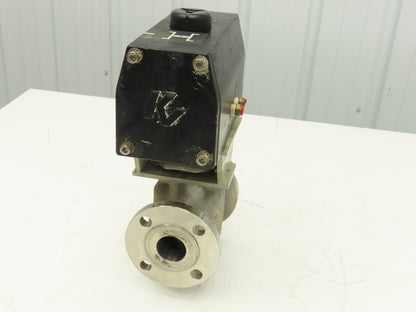 Keystone 020-790-300 Pneumatic Actuator w/ KTM Ball Valve 1.5"Flanged Stainless