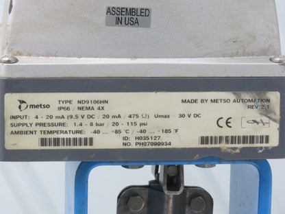 Jamesbury Quadra-Powr X QPX2C/M Pneumatic Actuator 2" 5150 Stainless Ball Valve