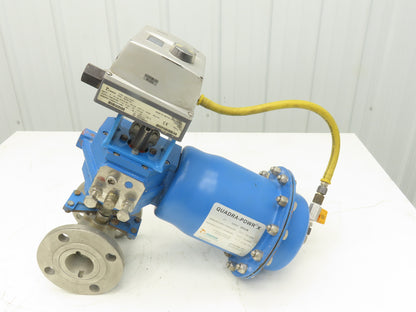 Jamesbury Quadra-Powr X QPX2C/M Pneumatic Actuator 2" 5150 Stainless Ball Valve
