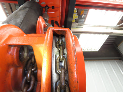 CM Cyclone 1-1/2 Ton 3000Lb Manual Chain Fall Hand Hoist 20' 6" Lift