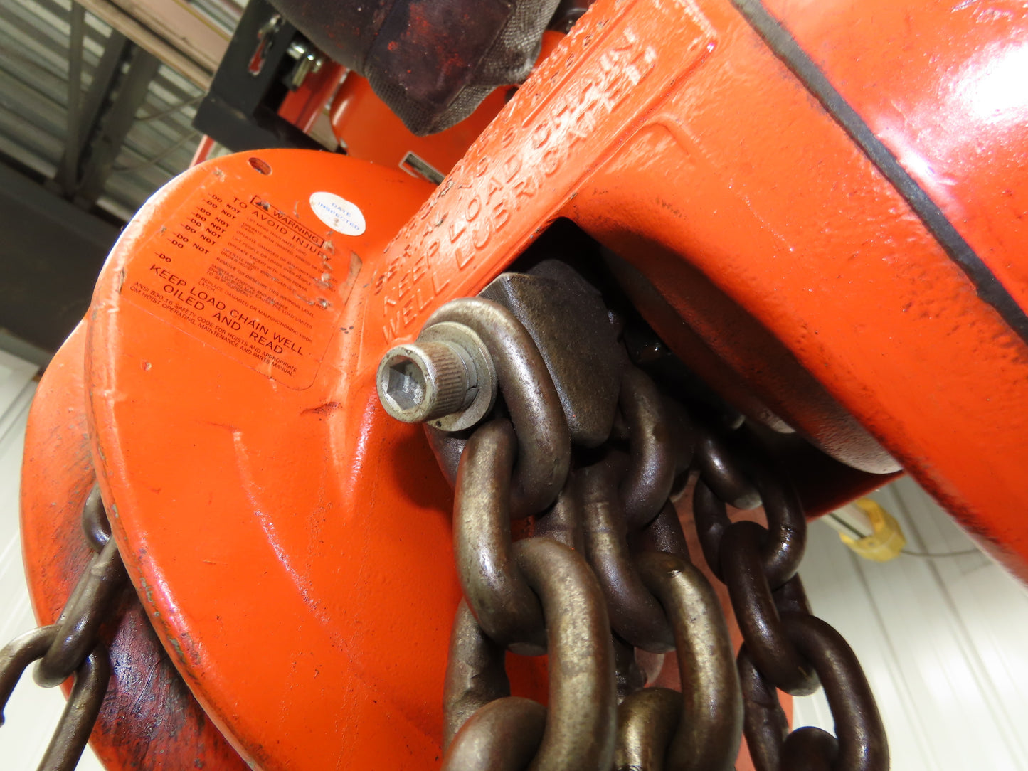 CM Cyclone 1-1/2 Ton 3000Lb Manual Chain Fall Hand Hoist 20' 6" Lift