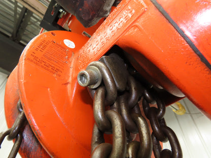 CM Cyclone 1-1/2 Ton 3000Lb Manual Chain Fall Hand Hoist 20' 6" Lift