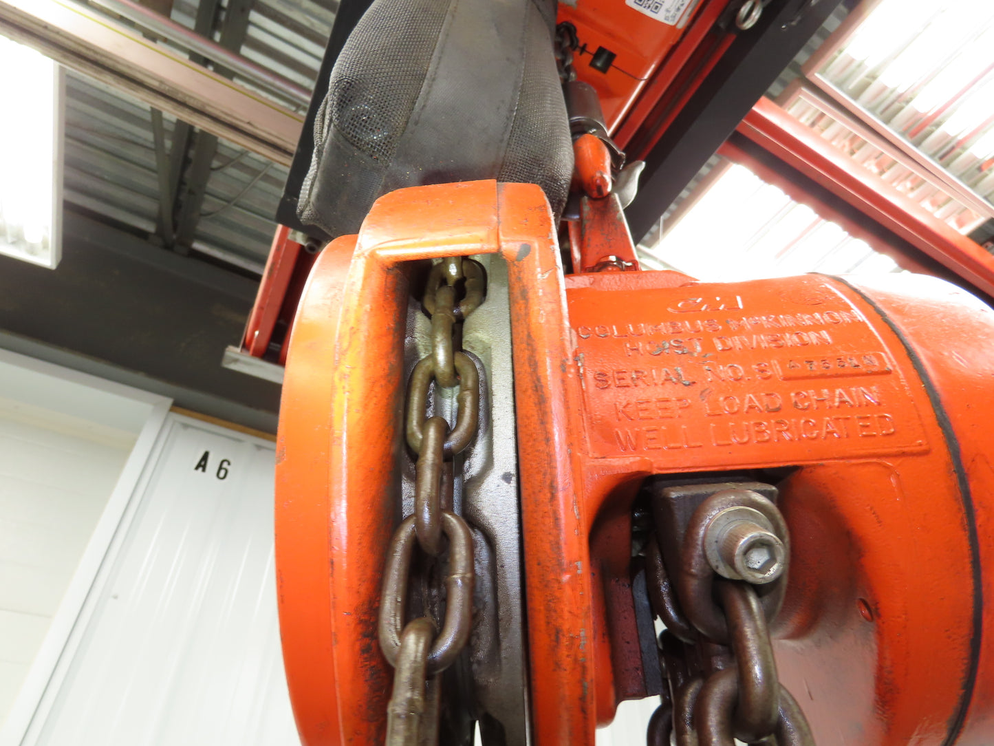 CM Cyclone 1-1/2 Ton 3000Lb Manual Chain Fall Hand Hoist 20' 6" Lift