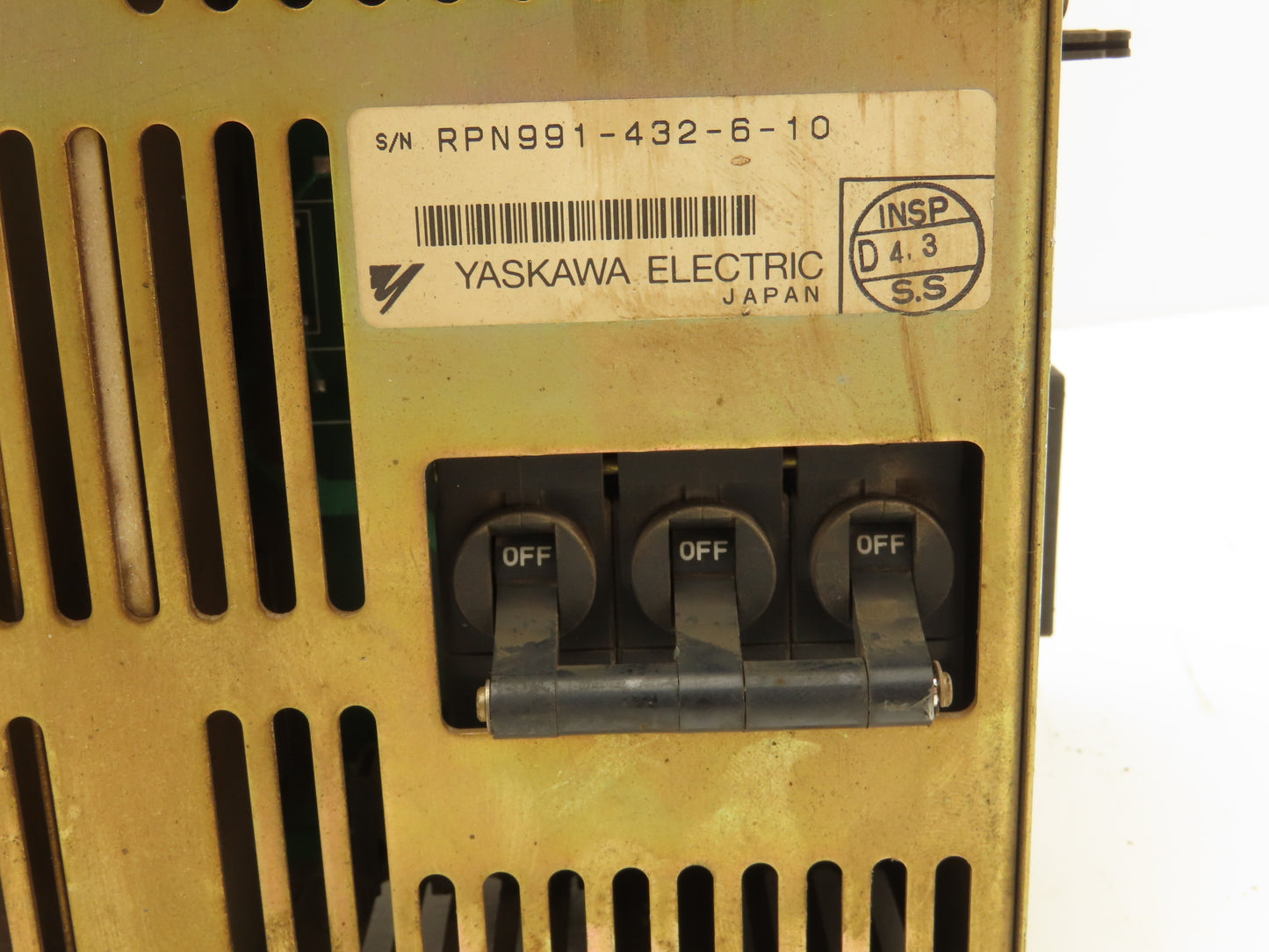 Yaskawa Electric CACR-IR 010101F P00 A06 Motoman Robot Servopack Servo Drive