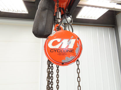 CM Cyclone 1/2 Ton 1000Lb Manual Chain Fall Hand Hoist 16' 6" Lift