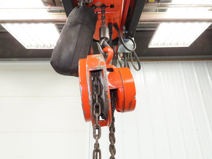 CM Cyclone 1/2 Ton 1000Lb Manual Chain Fall Hand Hoist 16' 6" Lift