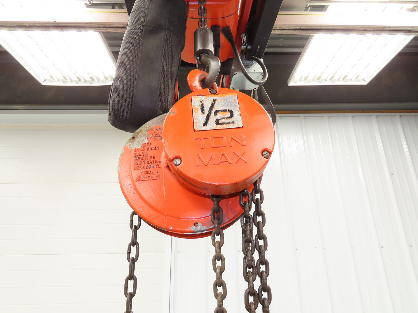 CM Cyclone 1/2 Ton 1000Lb Manual Chain Fall Hand Hoist 16' 6" Lift