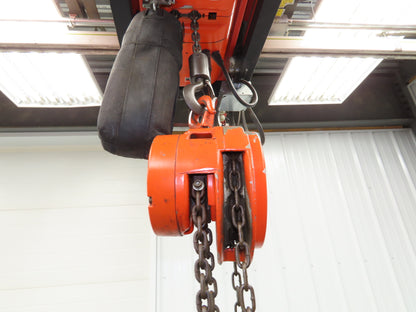 CM Cyclone 1/2 Ton 1000Lb Manual Chain Fall Hand Hoist 16' 6" Lift