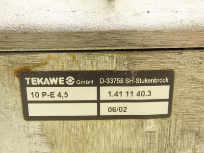 Tekawe 10 P-E 4,5 Lubrication Pump & Tank Pneumatic Drive 4.5L Cast Aluminum