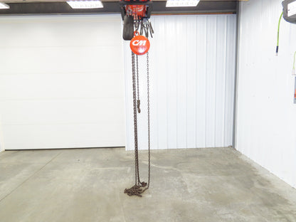 CM Cyclone 1/2 Ton 1000Lb Manual Chain Fall Hand Hoist 18' Lift