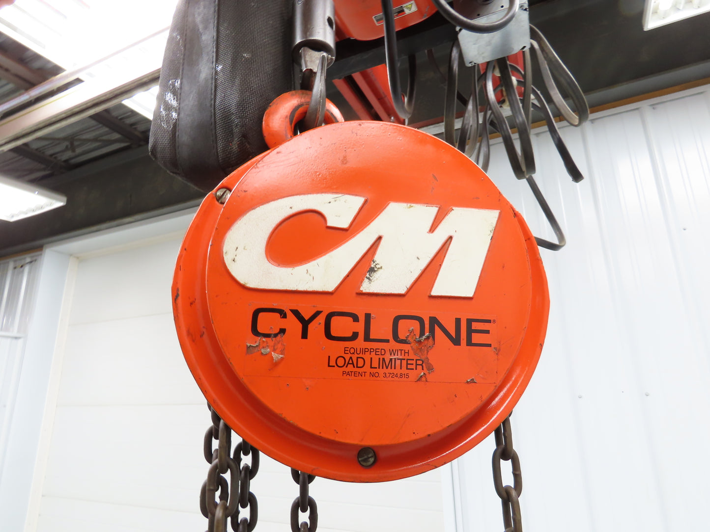 CM Cyclone 1/2 Ton 1000Lb Manual Chain Fall Hand Hoist 18' Lift