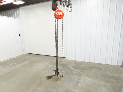 CM Cyclone 1/2 Ton 1000Lb Manual Chain Fall Hand Hoist 18' Lift