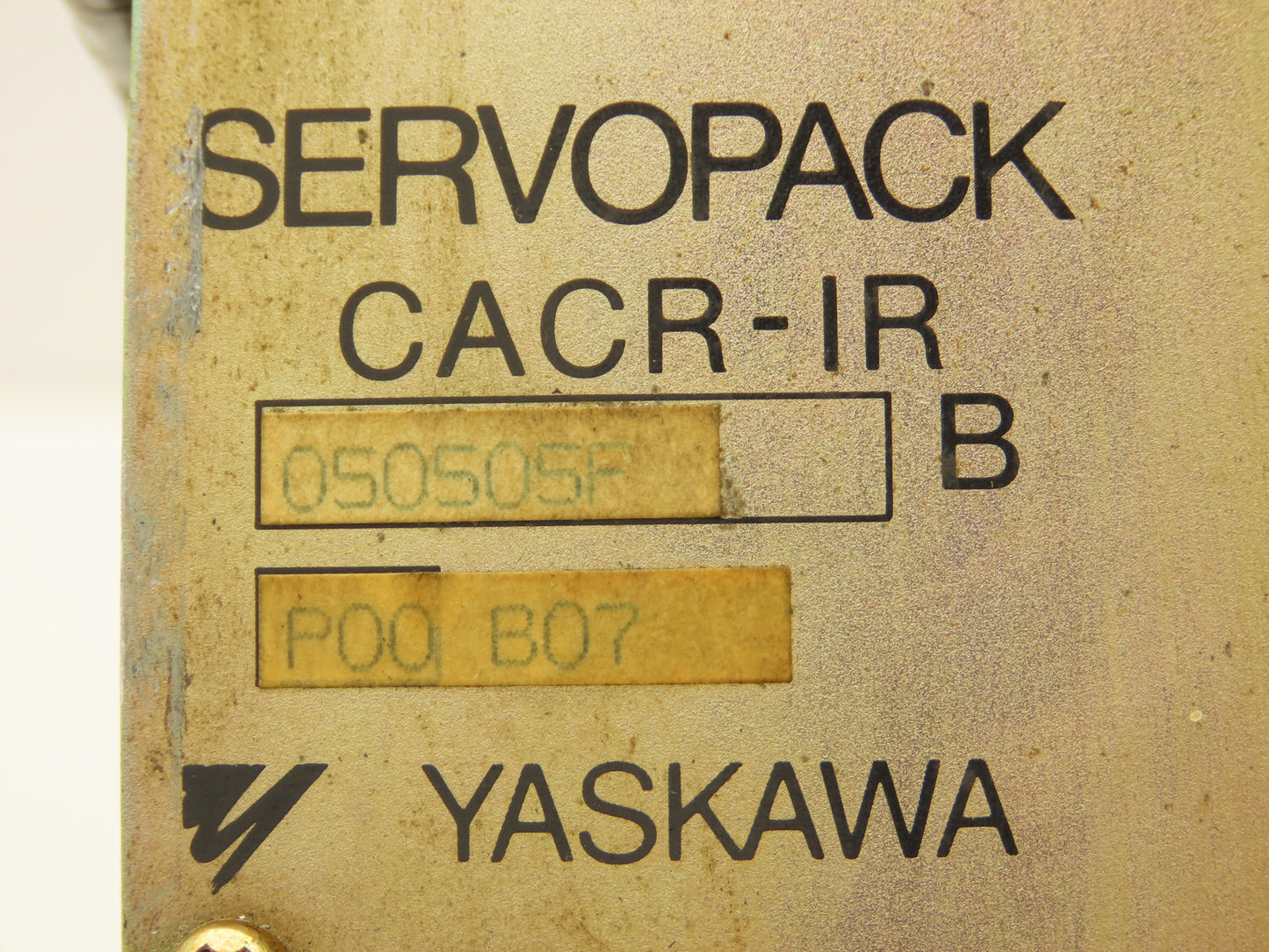 Yaskawa Electric CACR-IR 050505F P00 B07 Motoman Robot Servopack Servo Drive