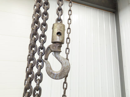 CM Cyclone Model S 2 Ton 4000Lb Manual Chain Fall Hand Hoist 11' 6" Lift