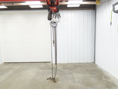 CM Cyclone Model S 2 Ton 4000Lb Manual Chain Fall Hand Hoist 11' 6" Lift
