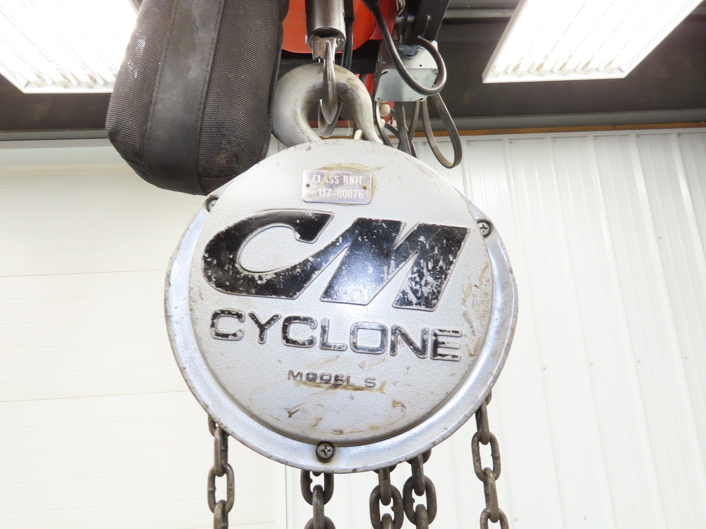 CM Cyclone Model S 2 Ton 4000Lb Manual Chain Fall Hand Hoist 11' 6