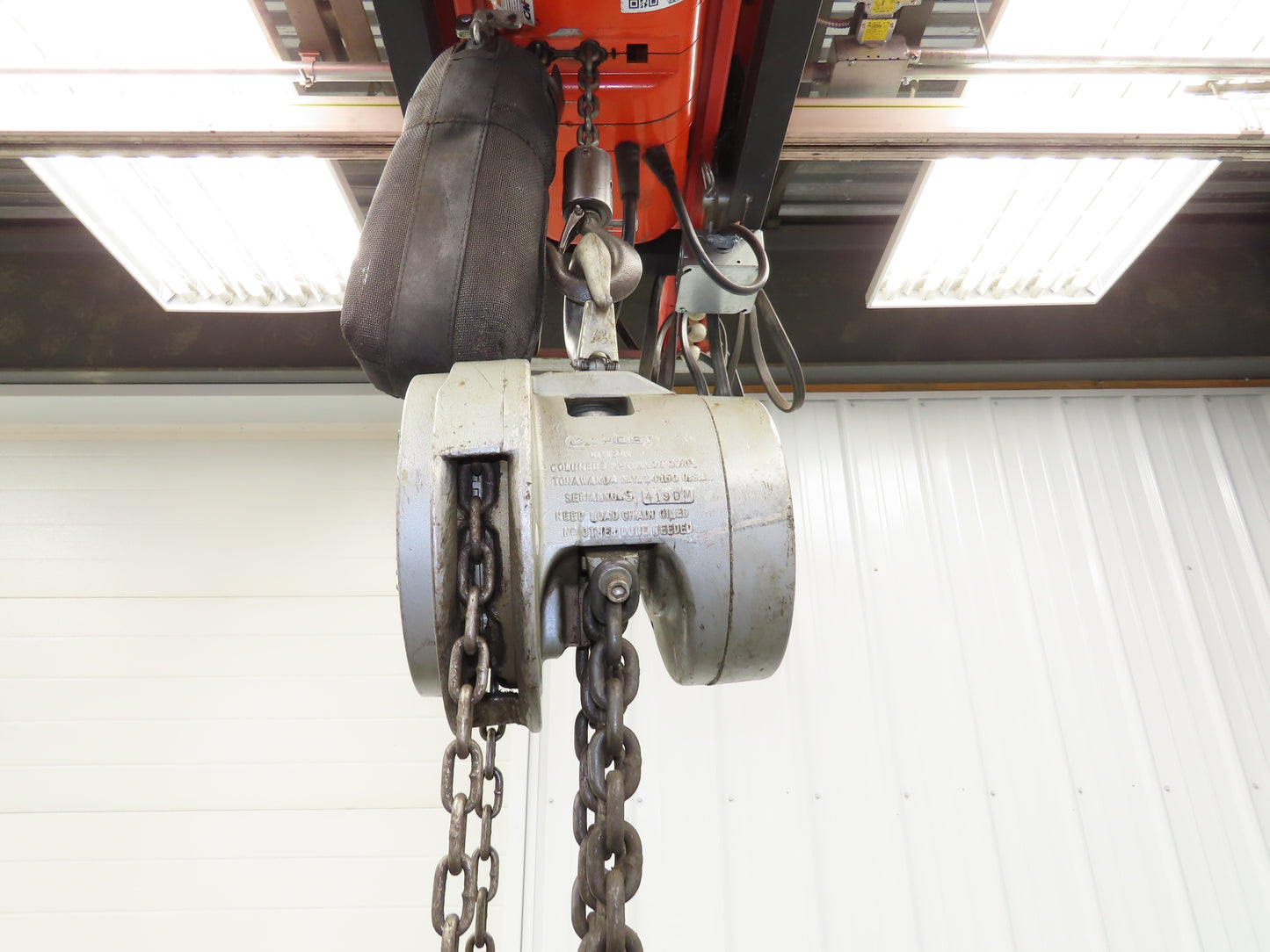 CM Cyclone Model S 2 Ton 4000Lb Manual Chain Fall Hand Hoist 11' 6" Lift