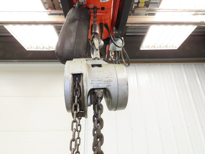 CM Cyclone Model S 2 Ton 4000Lb Manual Chain Fall Hand Hoist 11' 6" Lift