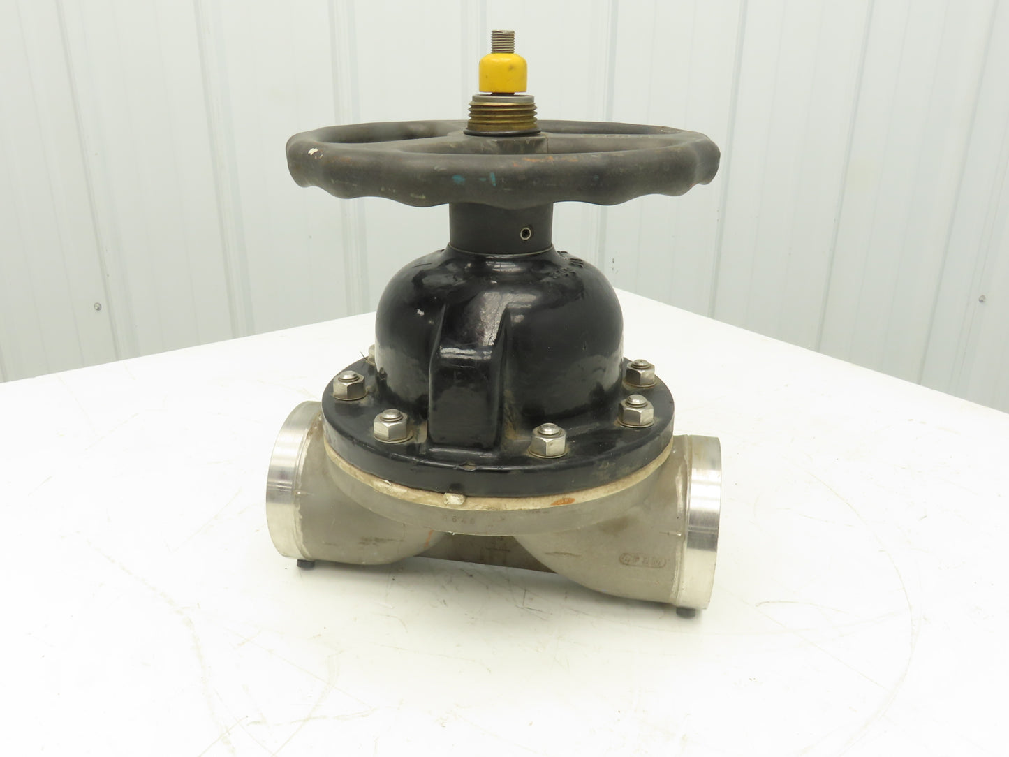 ITT 4-C-425-0-WB-903 Dia-Flo 4" Diaphragm Pinch Valve Stainless Pipe Butt Weld