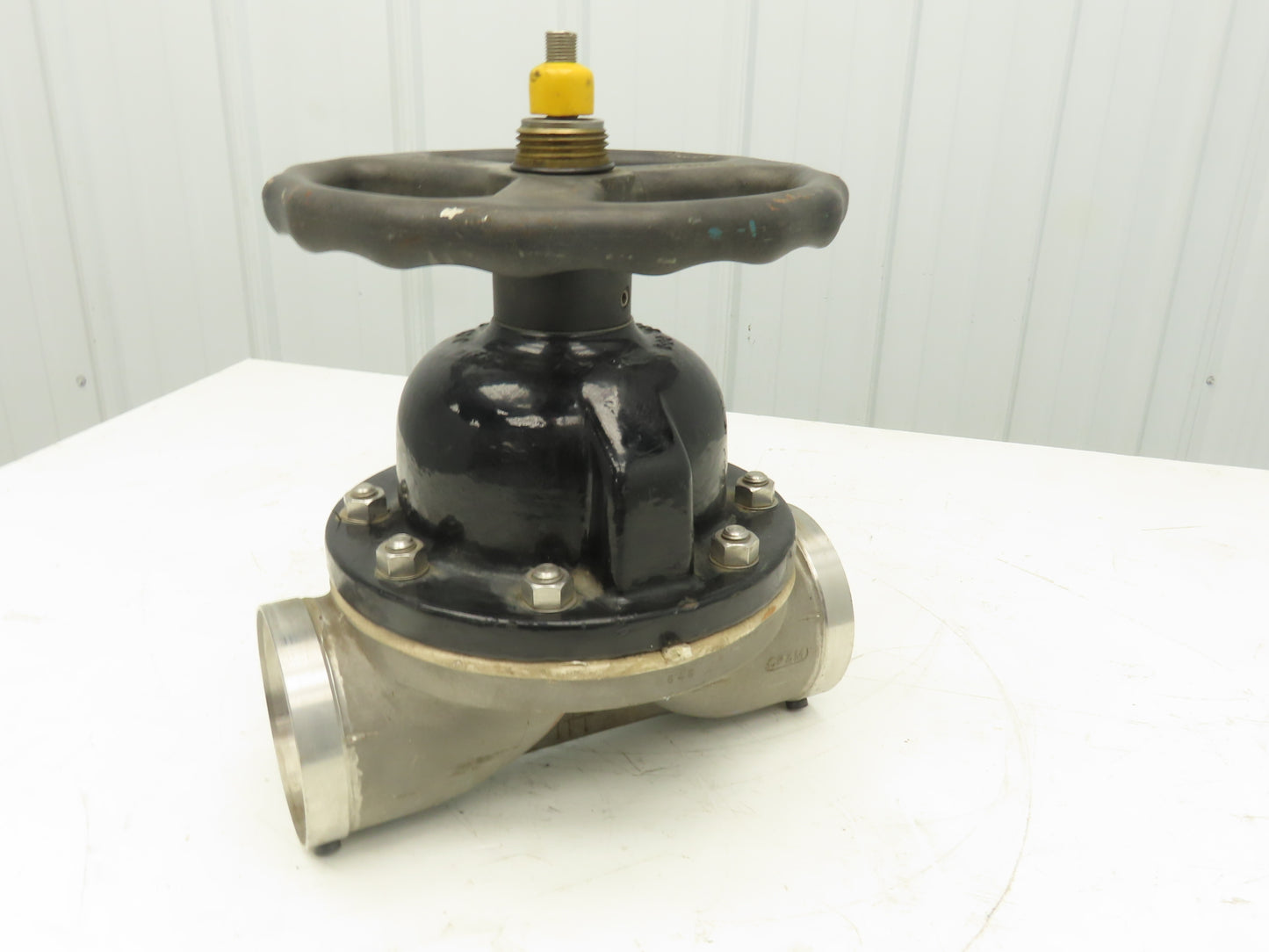 ITT 4-C-425-0-WB-903 Dia-Flo 4" Diaphragm Pinch Valve Stainless Pipe Butt Weld