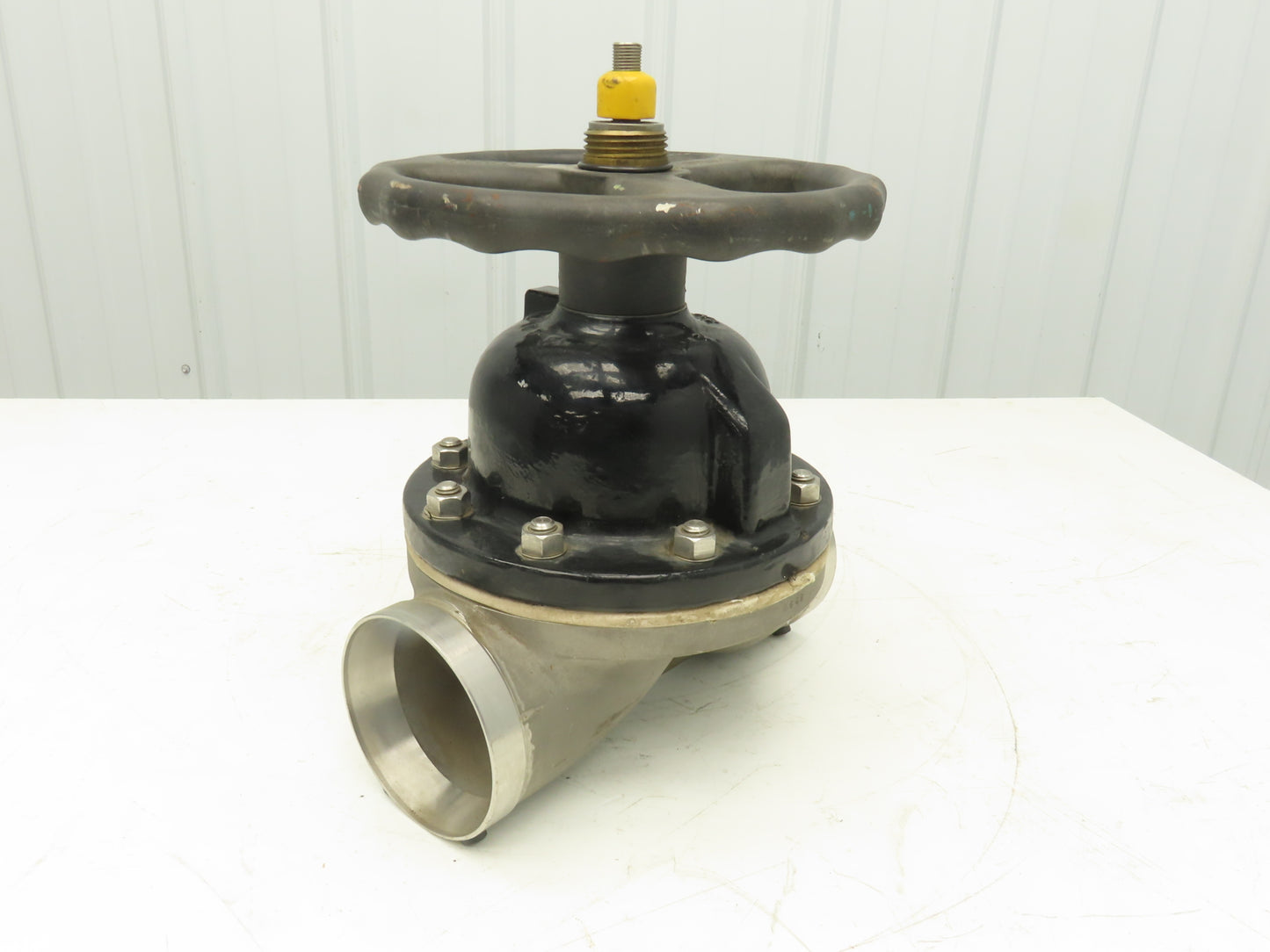 ITT 4-C-425-0-WB-903 Dia-Flo 4" Diaphragm Pinch Valve Stainless Pipe Butt Weld