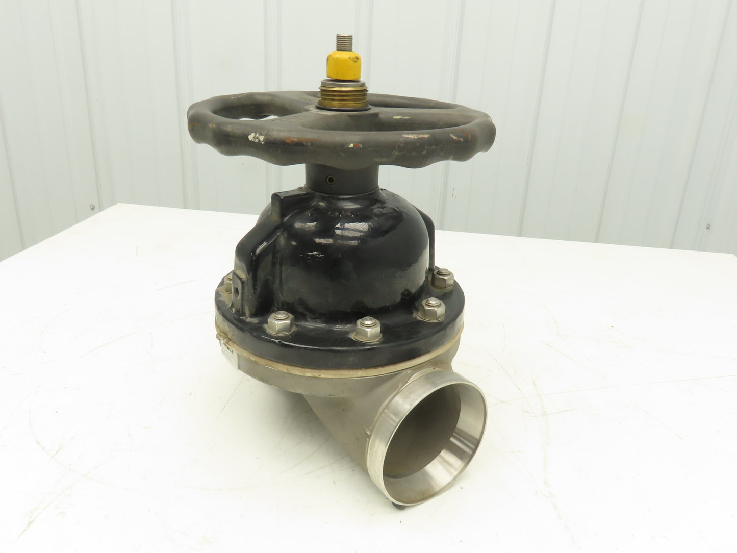 ITT 4-C-425-0-WB-903 Dia-Flo 4" Diaphragm Pinch Valve Stainless Pipe Butt Weld