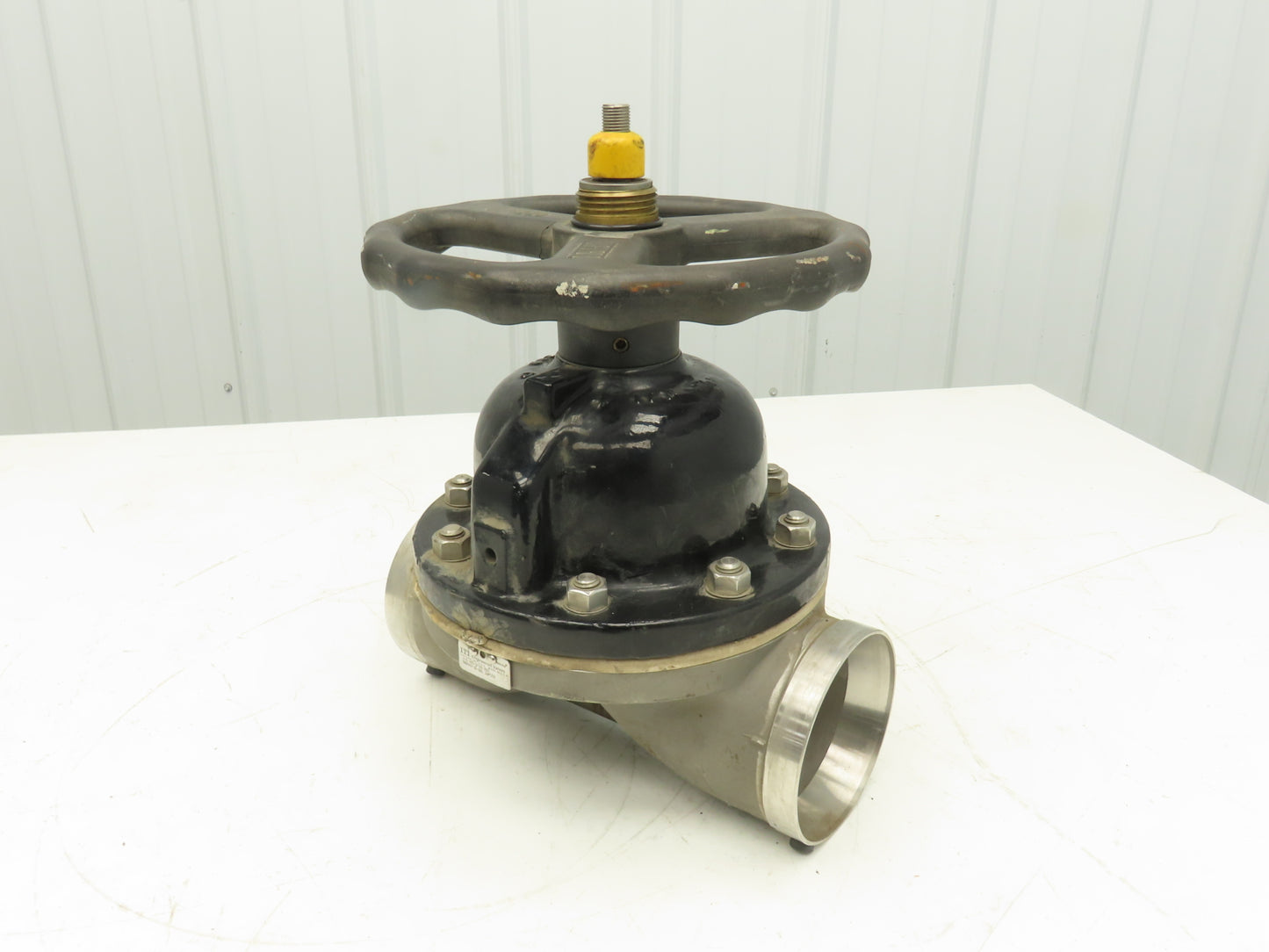 ITT 4-C-425-0-WB-903 Dia-Flo 4" Diaphragm Pinch Valve Stainless Pipe Butt Weld