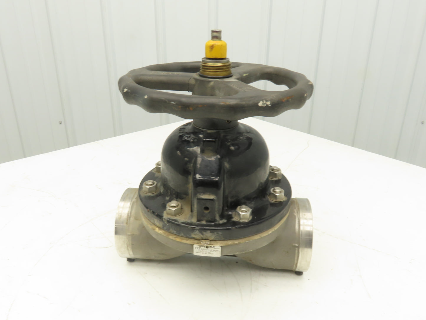 ITT 4-C-425-0-WB-903 Dia-Flo 4" Diaphragm Pinch Valve Stainless Pipe Butt Weld