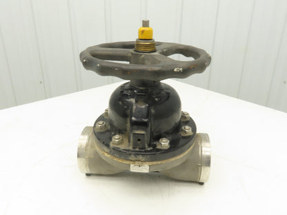 ITT 4-C-425-0-WB-903 Dia-Flo 4" Diaphragm Pinch Valve Stainless Pipe Butt Weld