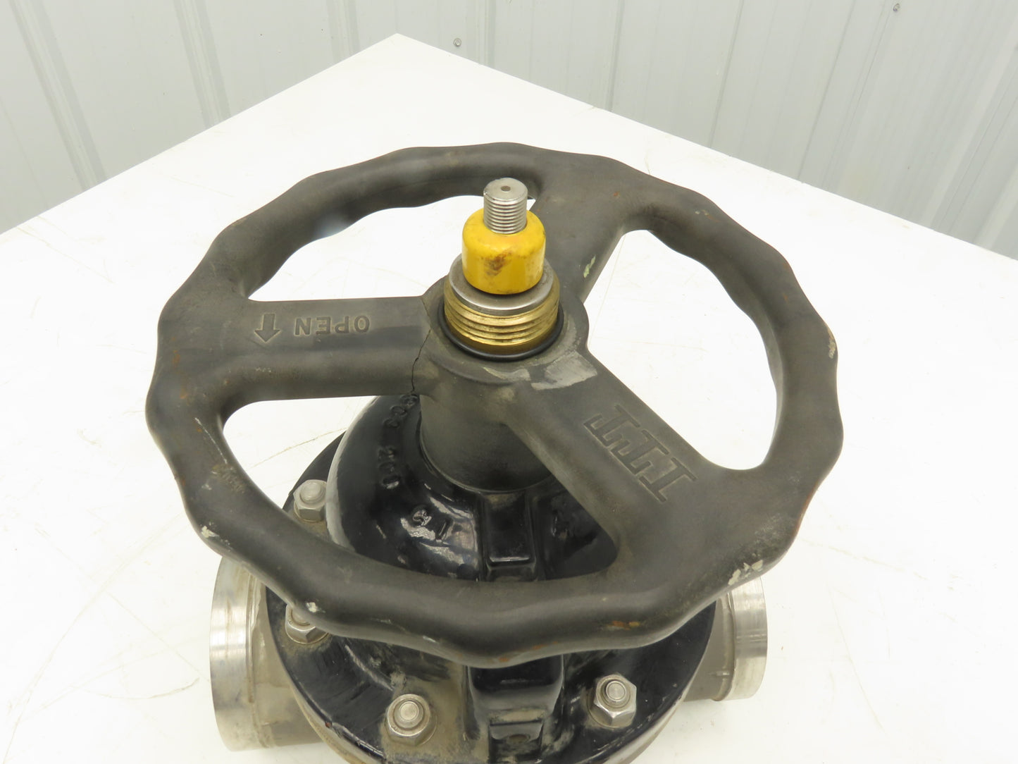 ITT 4-C-425-0-WB-903 Dia-Flo 4" Diaphragm Pinch Valve Stainless Pipe Butt Weld