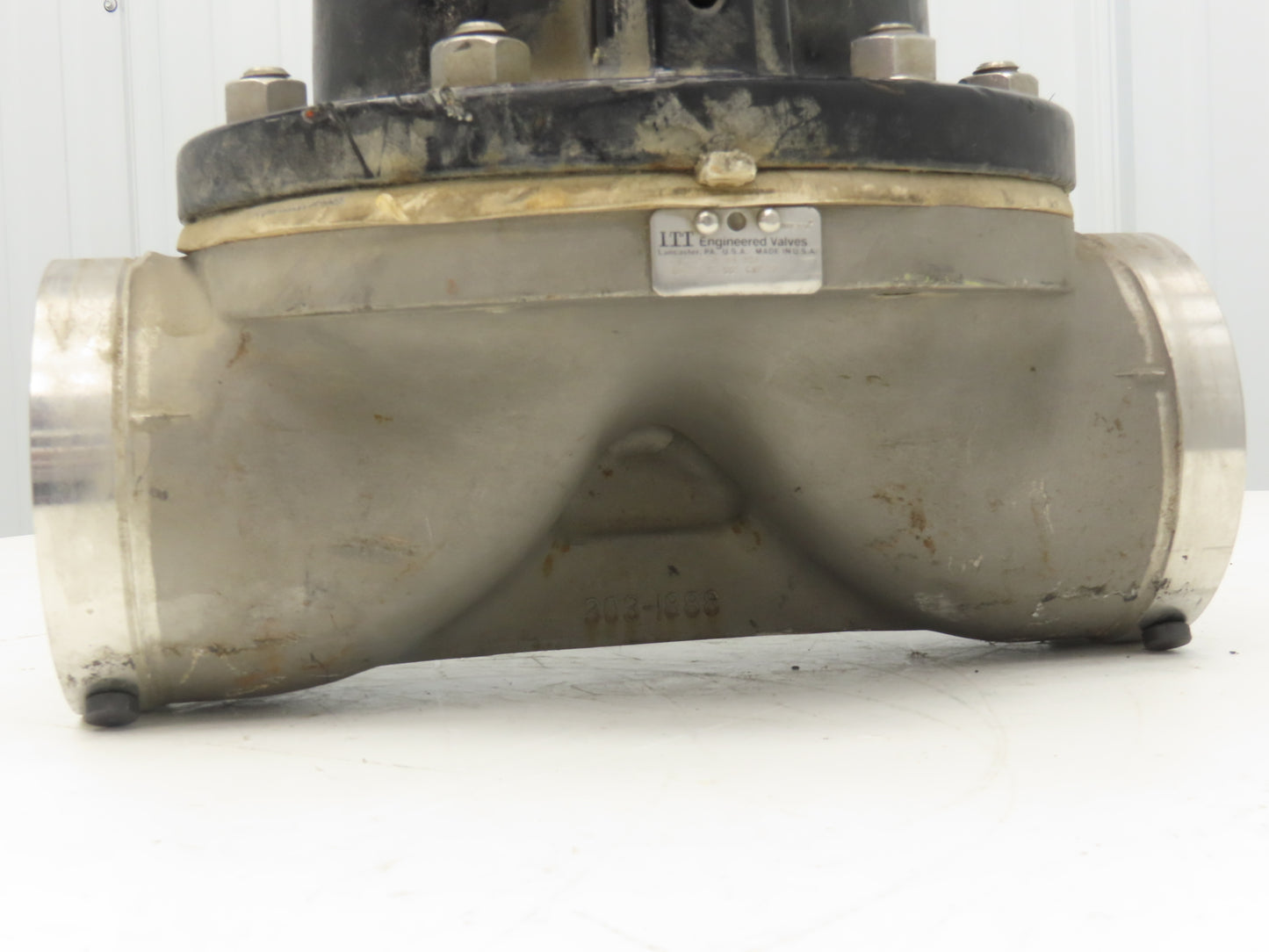 ITT 4-C-425-0-WB-903 Dia-Flo 4" Diaphragm Pinch Valve Stainless Pipe Butt Weld