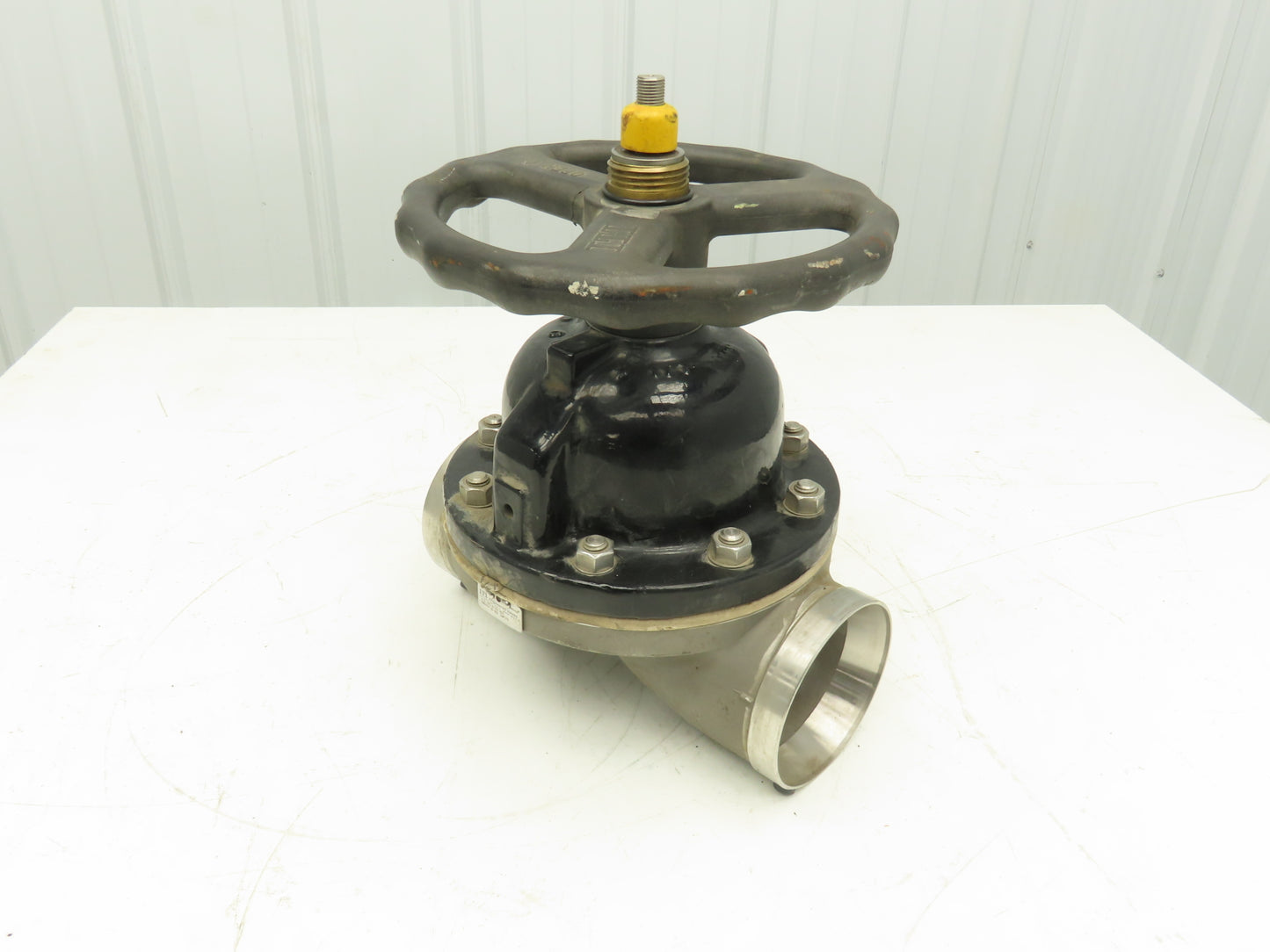 ITT 4-C-425-0-WB-903 Dia-Flo 4" Diaphragm Pinch Valve Stainless Pipe Butt Weld