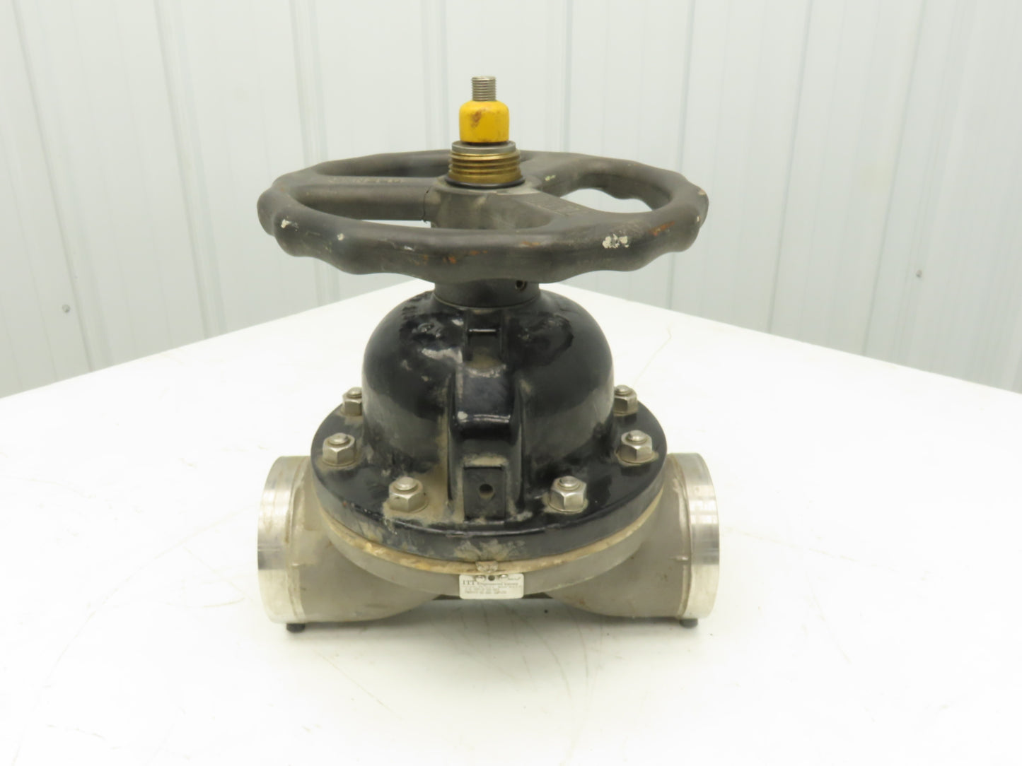 ITT 4-C-425-0-WB-903 Dia-Flo 4" Diaphragm Pinch Valve Stainless Pipe Butt Weld