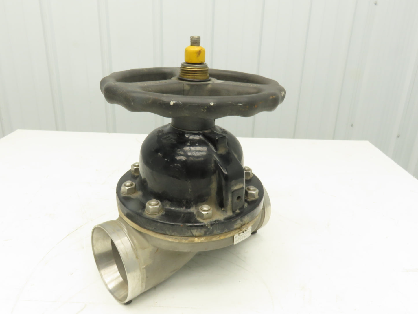 ITT 4-C-425-0-WB-903 Dia-Flo 4" Diaphragm Pinch Valve Stainless Pipe Butt Weld