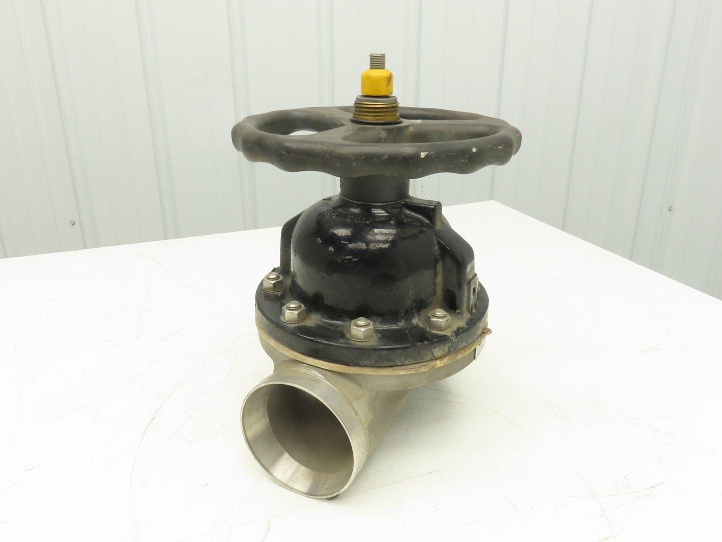 ITT 4-C-425-0-WB-903 Dia-Flo 4" Diaphragm Pinch Valve Stainless Pipe Butt Weld