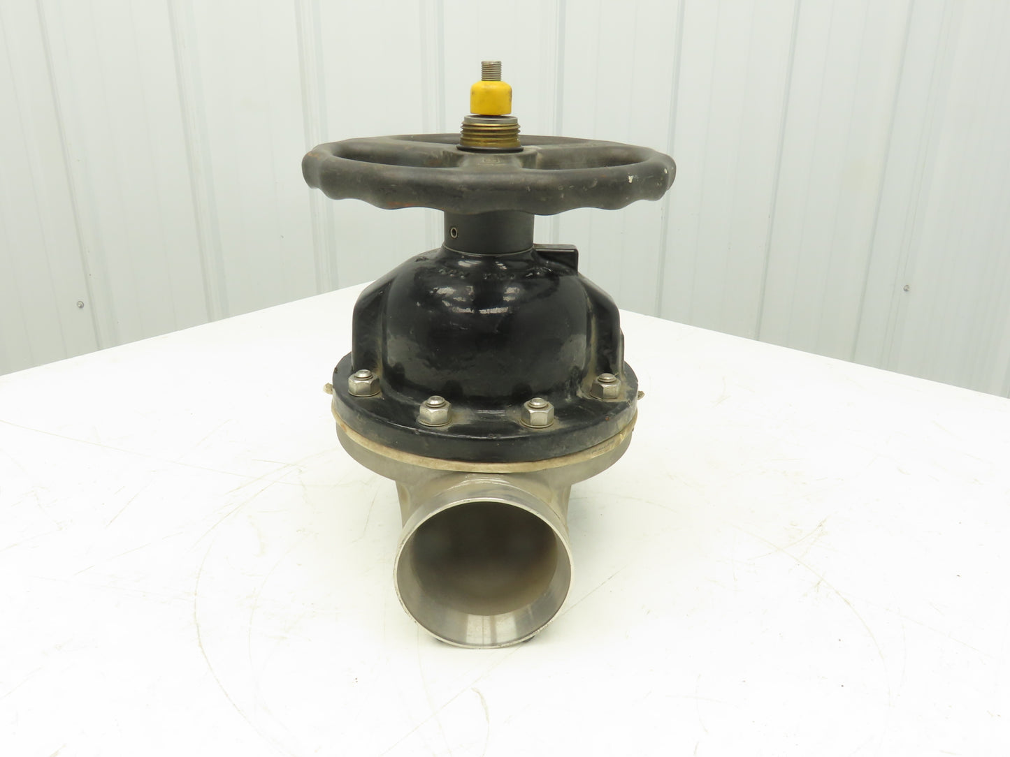 ITT 4-C-425-0-WB-903 Dia-Flo 4" Diaphragm Pinch Valve Stainless Pipe Butt Weld