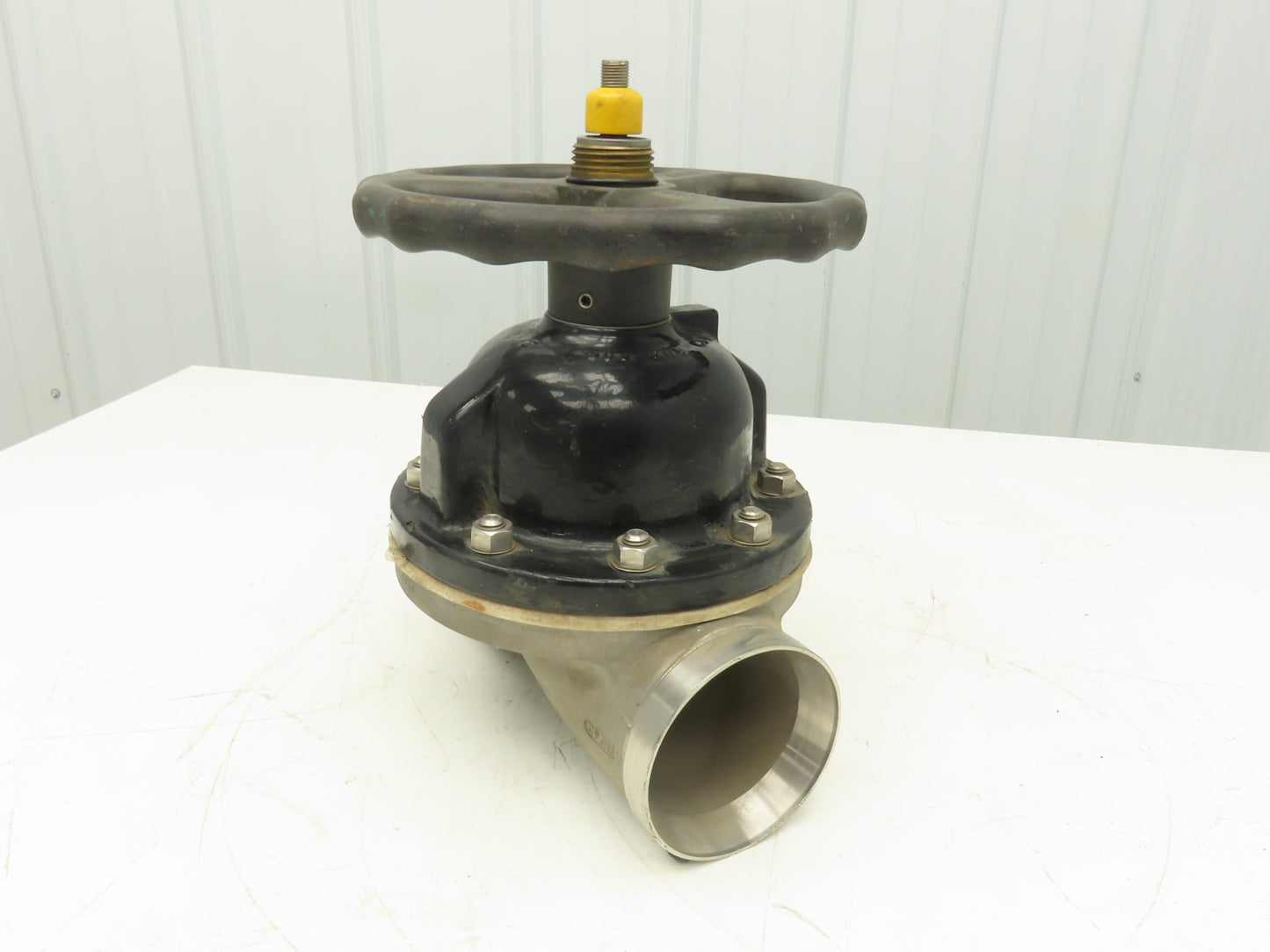 ITT 4-C-425-0-WB-903 Dia-Flo 4" Diaphragm Pinch Valve Stainless Pipe Butt Weld