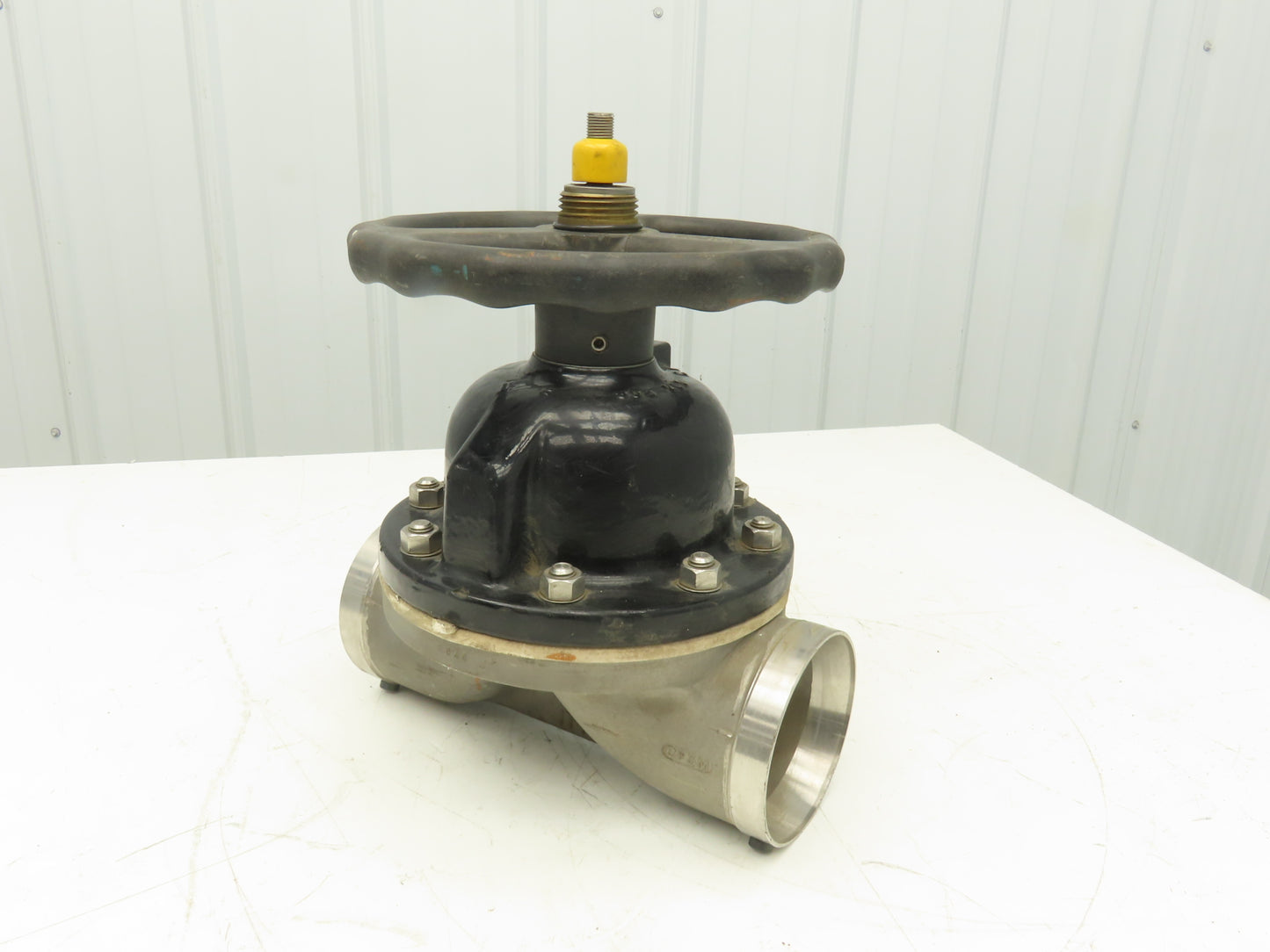 ITT 4-C-425-0-WB-903 Dia-Flo 4" Diaphragm Pinch Valve Stainless Pipe Butt Weld