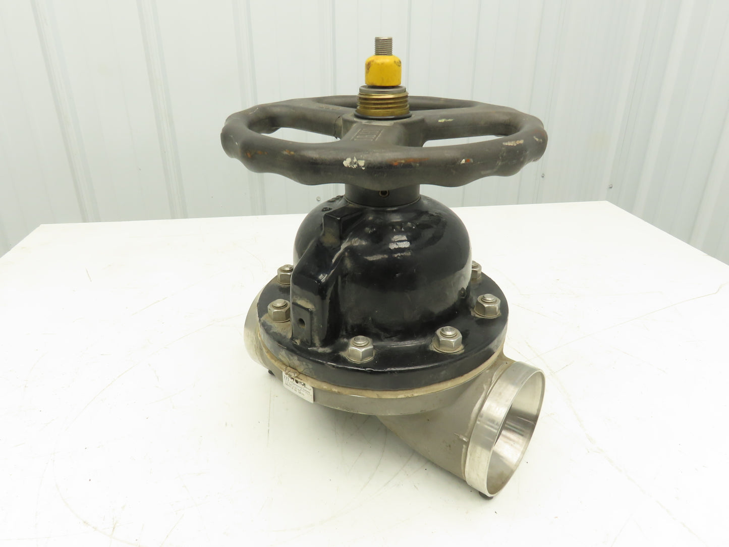 ITT 4-C-425-0-WB-903 Dia-Flo 4" Diaphragm Pinch Valve Stainless Pipe Butt Weld