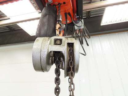 CM Cyclone Model S 2 Ton 4000Lb Manual Chain Fall Hand Hoist 11' 9" Lift