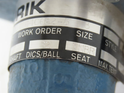 DeZurik 9359125R000 3" Wafer Butterfly Valve Stainless Disc w/Handle 175 CWP