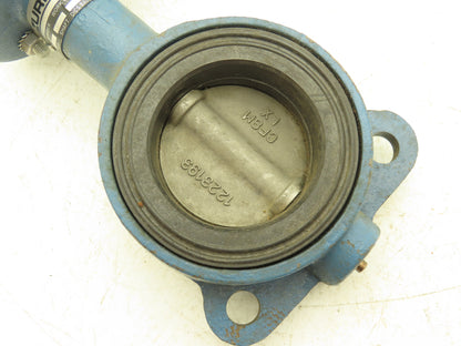 DeZurik 9359125R000 3" Wafer Butterfly Valve Stainless Disc w/Handle 175 CWP