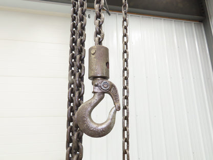 CM Cyclone Model M 1-1/2 Ton 3000Lb Manual Chain Fall Hand Hoist 15' Lift