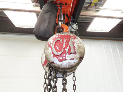 CM Cyclone Model M 1-1/2 Ton 3000Lb Manual Chain Fall Hand Hoist 15' Lift