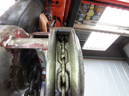 CM Cyclone Model M 1-1/2 Ton 3000Lb Manual Chain Fall Hand Hoist 15' Lift