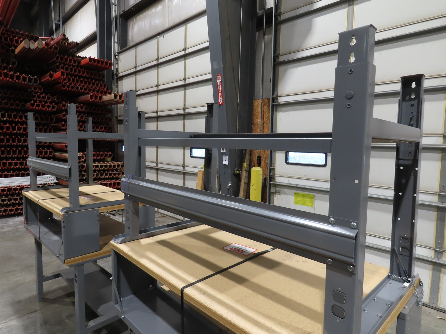 Uline H-1128  48"x 30" Industrial Packing Table Work Bench Composite Wood Top